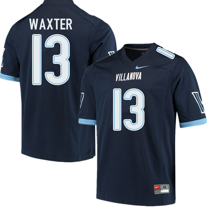 Men #13 Isas Waxter Villanova Wildcats College Football Jerseys Sale-Navy